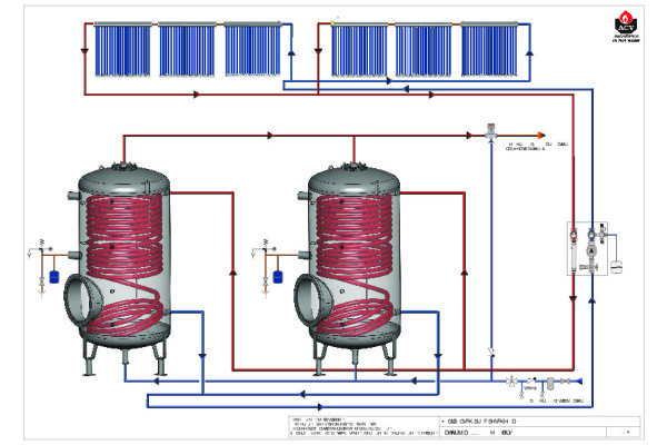 Schema 2 HeatMaster met Jumbo - voorverwarming SWW