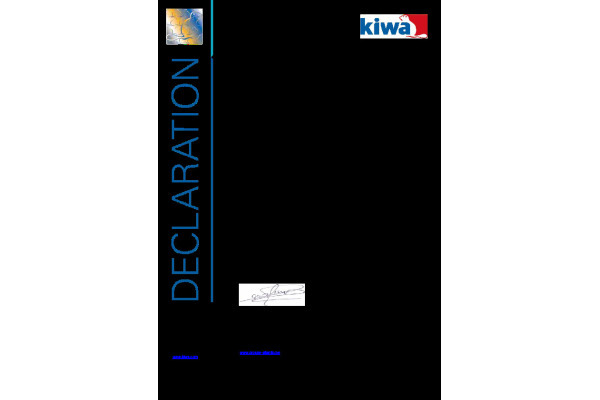 Kiwa EN89 certificering ACV WaterMaster EVO