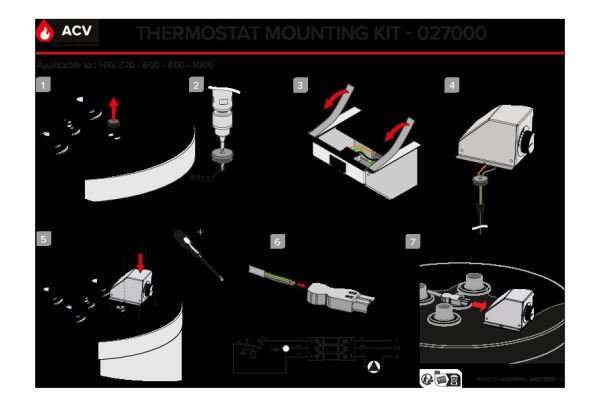 Thermostaat installatie set - 02700