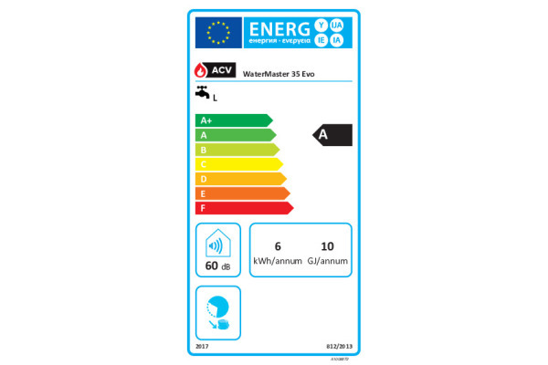 Energie label WaterMaster 45 X Evo