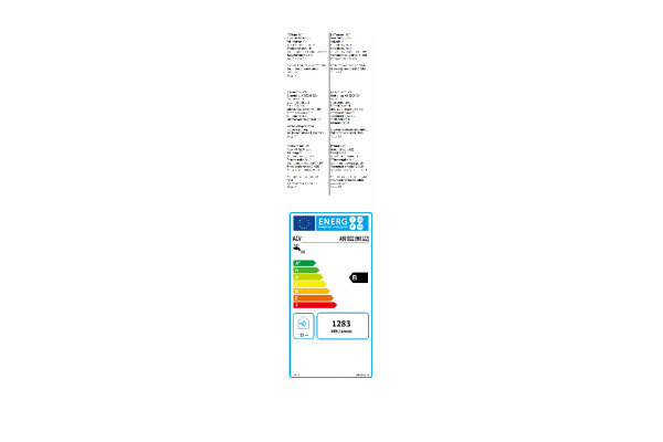 Energielabel en productfiche Glass steatiet H 100L