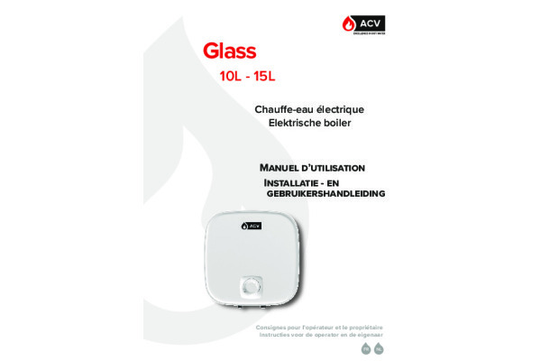 Installatie en gebruikershandleiding Glass compact